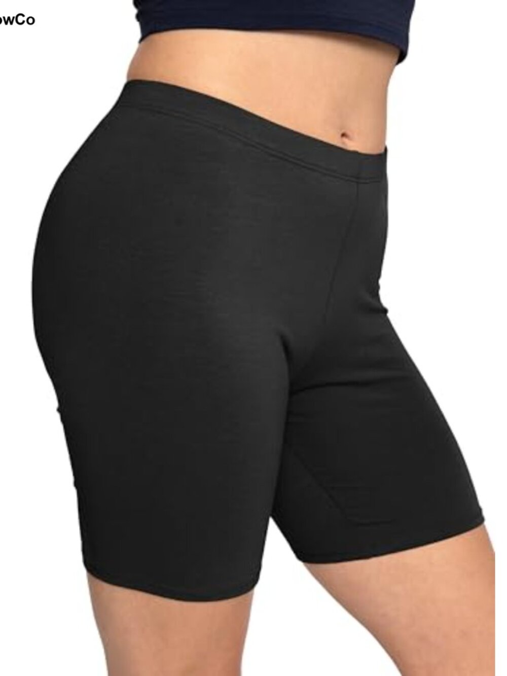 Cotton High Waisted Biker Shorts Women Yoga Workout Athletic 5X